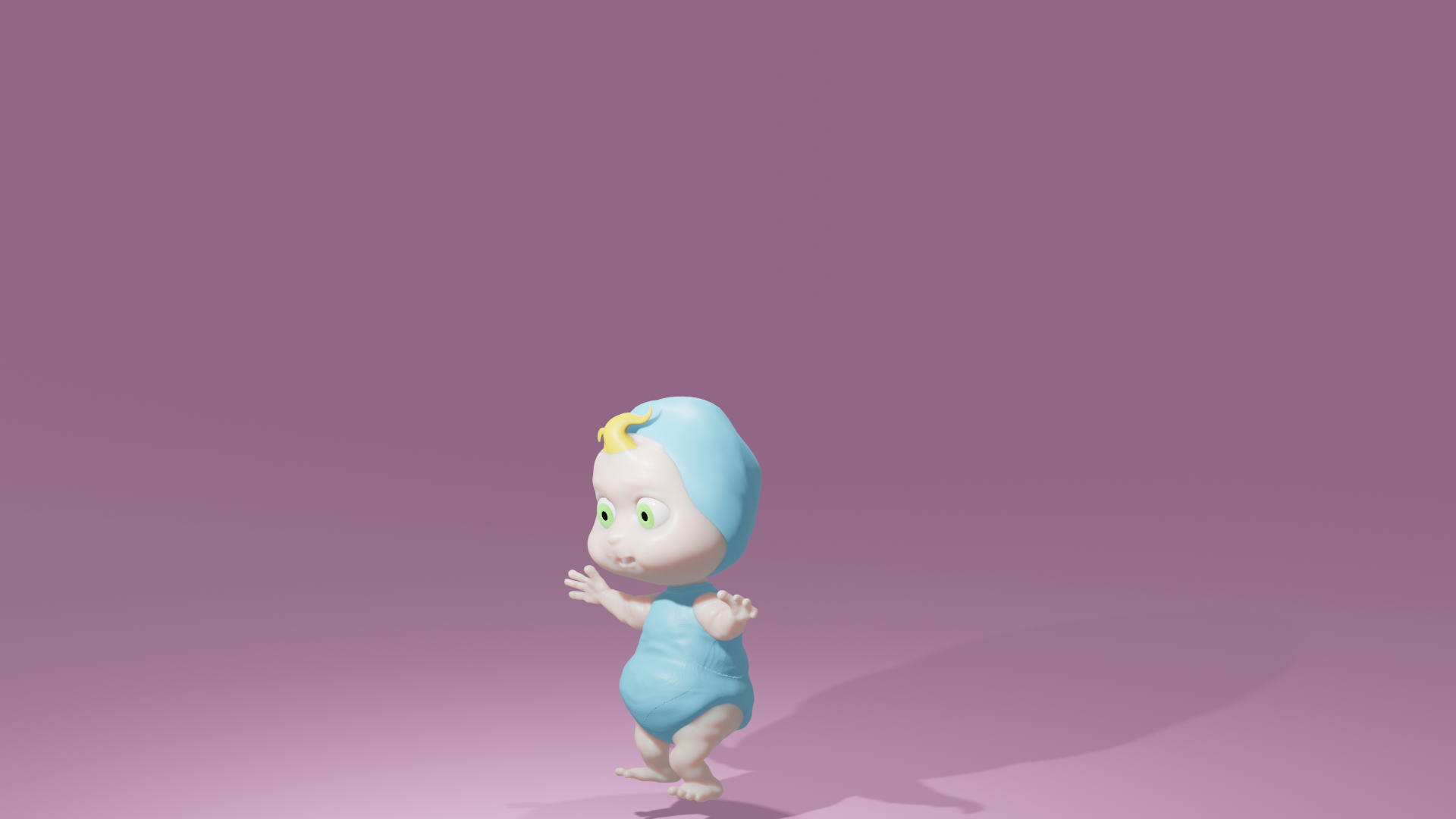baby girl - fully rigged preview image 2
